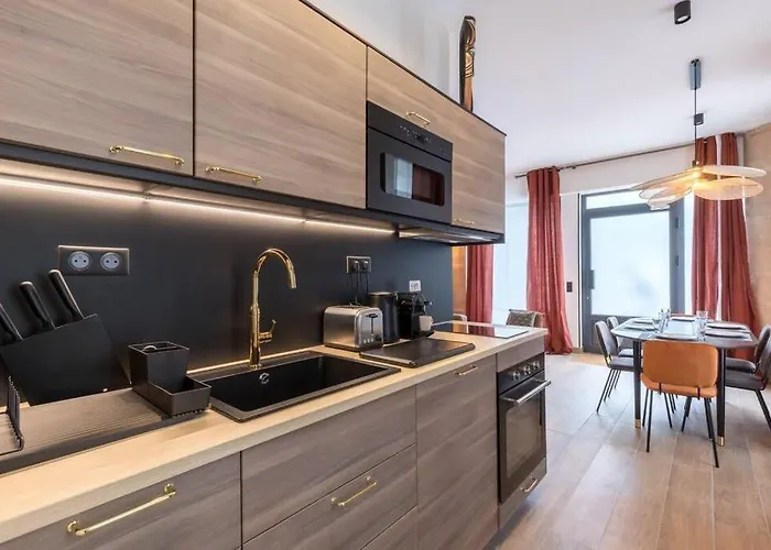 דירה Republique Bastille Chic & Design 6p 2br פריז